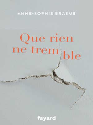 cover image of Que rien ne tremble
